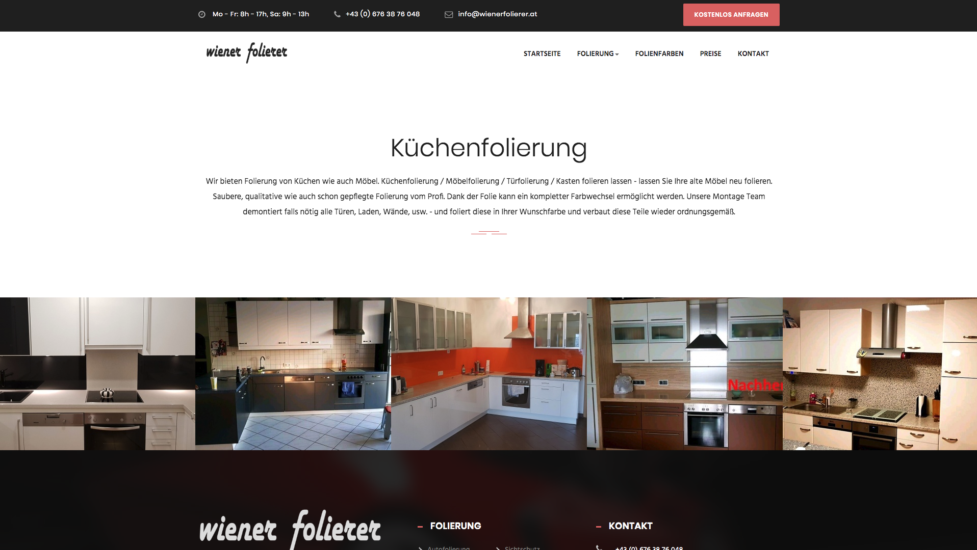 Küchenfolierung