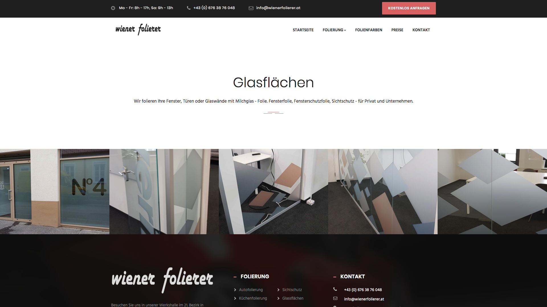 Glasflächen
